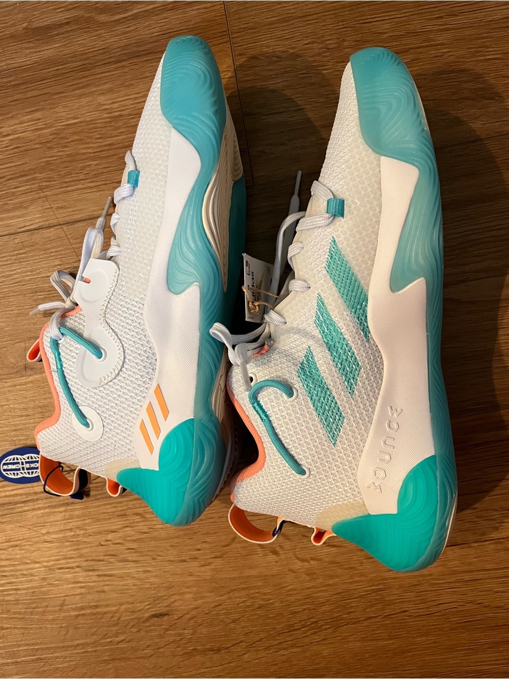 NWT Adidas Harden Stepback 3 Basketball Sneaker ‘The Bahamas’ Sz 7.5